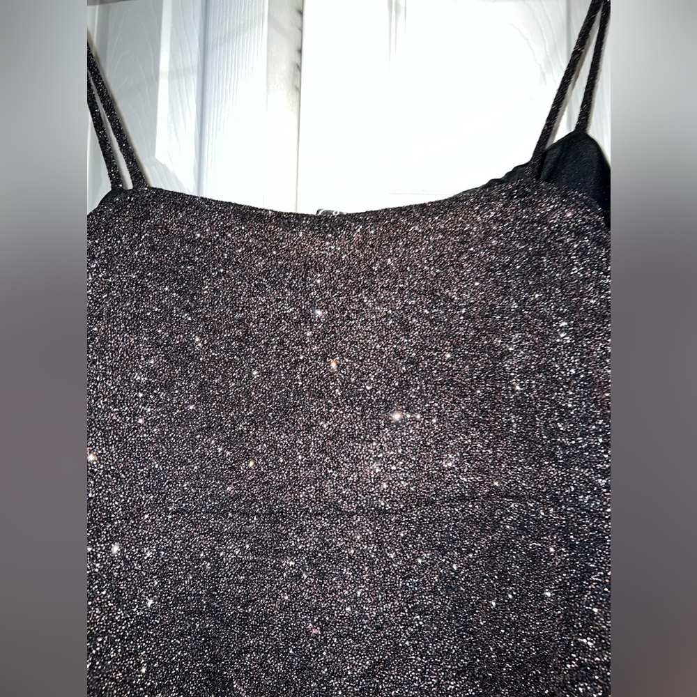 Black Glittery Windsor Dress | Women’s Large